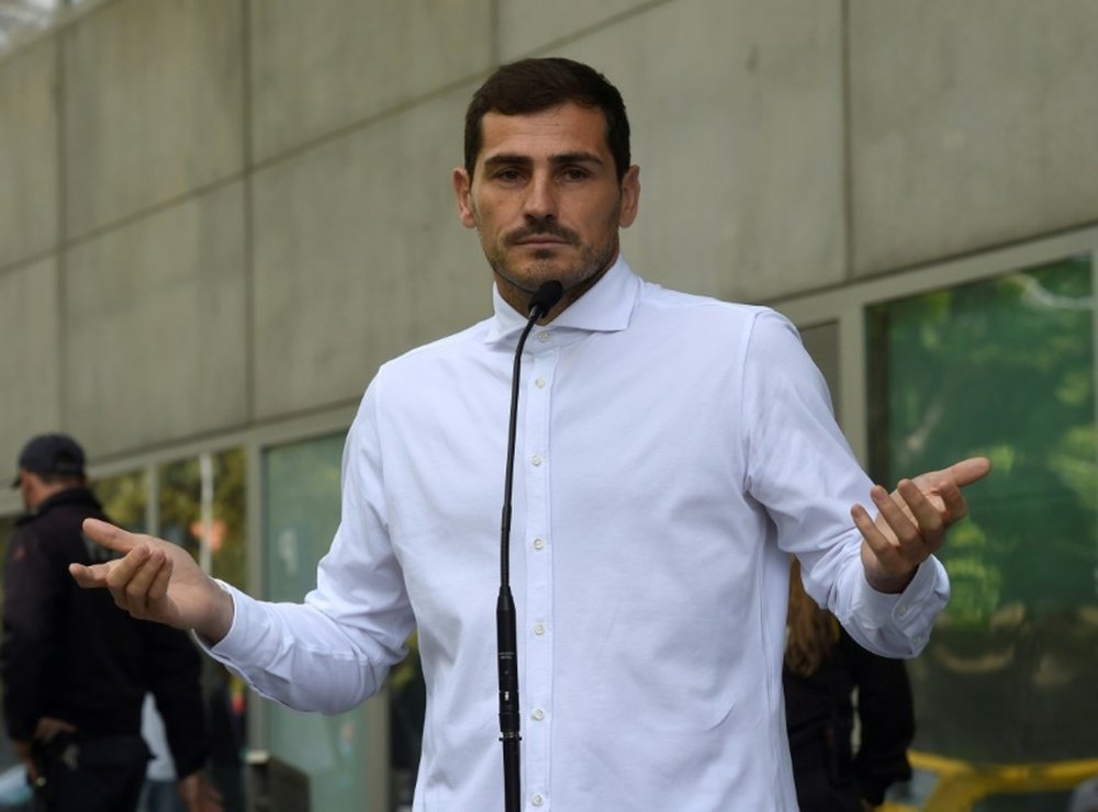 Iker Casillas smentisce la notizia del ritiro. AFP