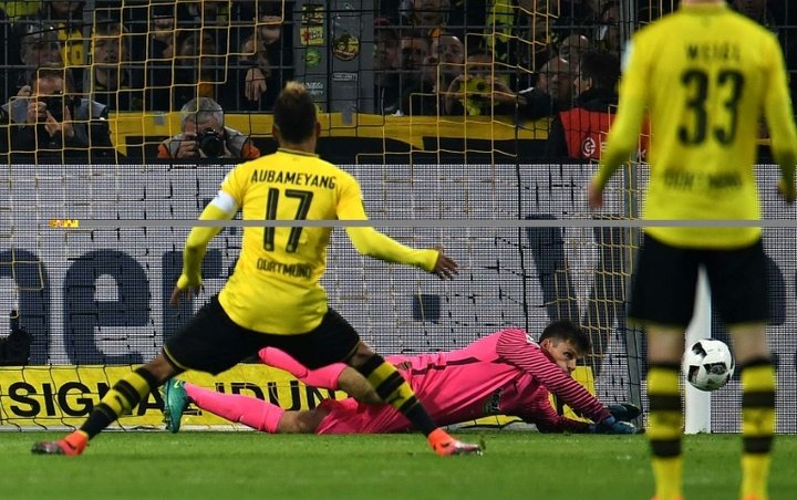 Aubameyang rescues Dortmund in Hertha draw
