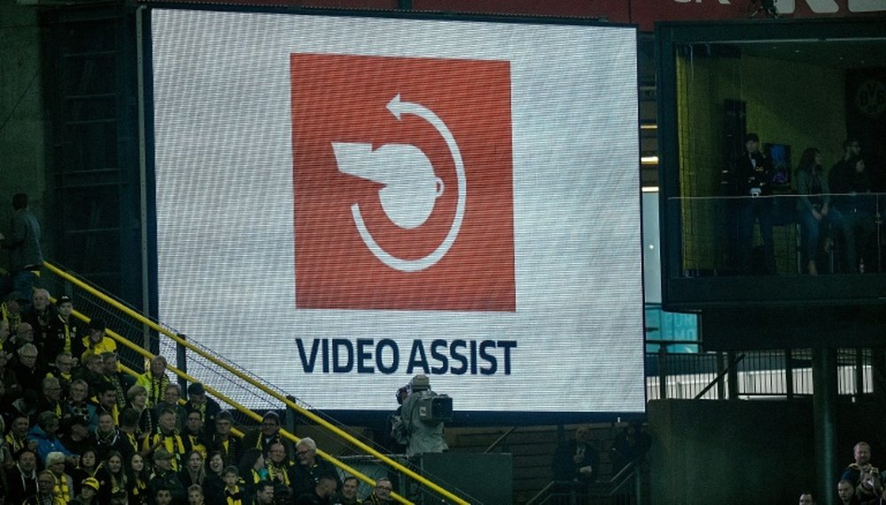Dortmund were awarded a second goal against Cologne following a controversial VAR decision. AFP