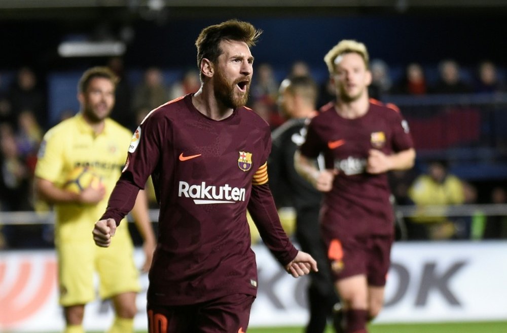 Leo Messi domine le classement des meilleurs buteurs de Liga. AFP