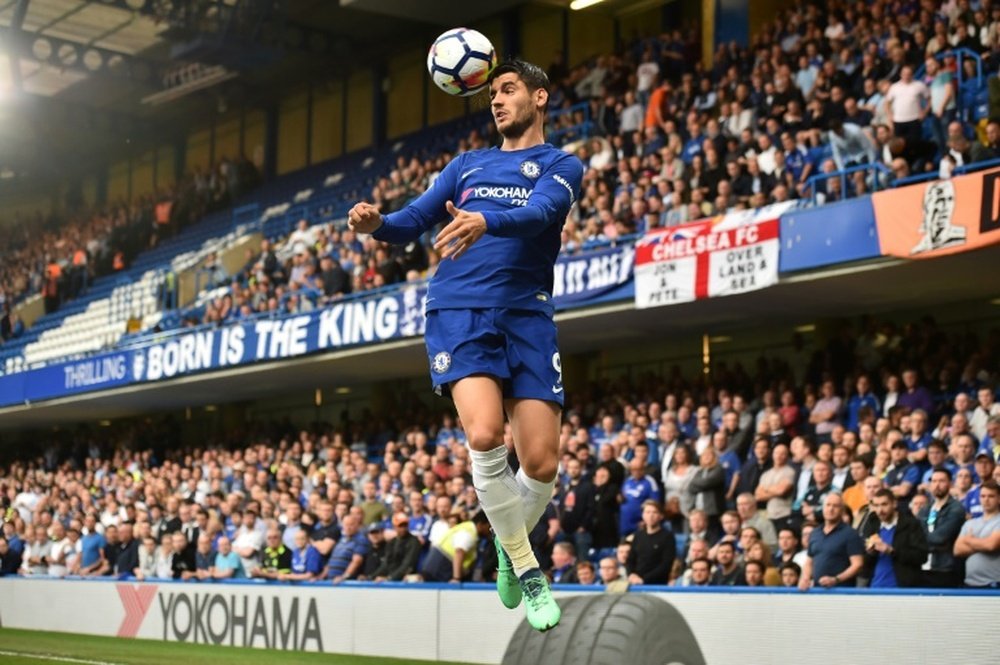 Morata endured a frustrating season at Stamford Bridge. AFP