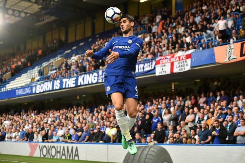 Morata's debut season at Chelsea has been difficult. AFP