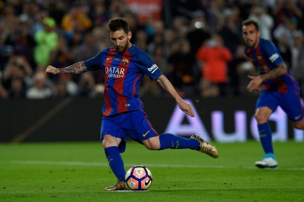 Messi marcou 37 gols em 34 jogos. AFP