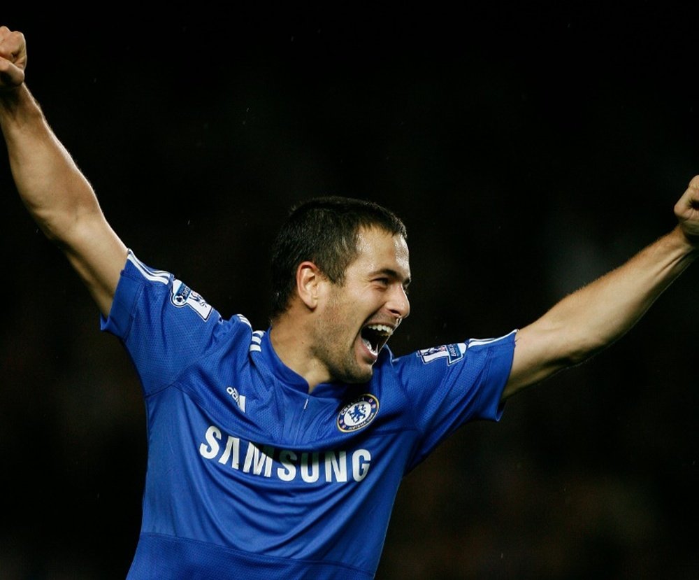 Joe Cole, then a midfielder with Chelsea, celebrates scoring a goal during their English Premier League football match against Wolverhampton Wanderers at Stamford Bridge, London, England, on November 21, 2009
