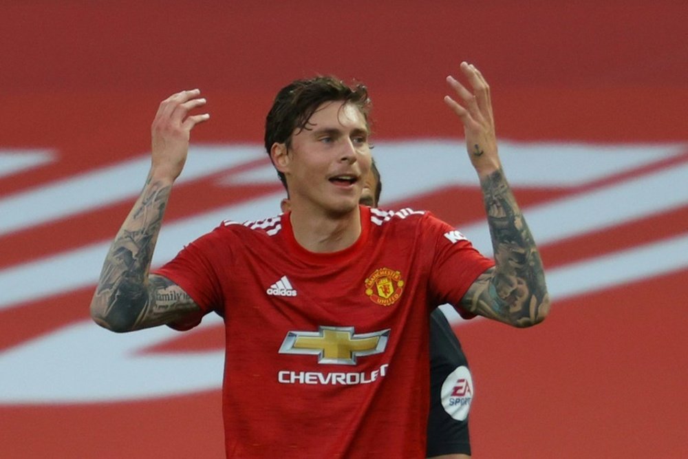 El United prohíbe a Lindelof viajar a Dinamarca con Suecia. AFP