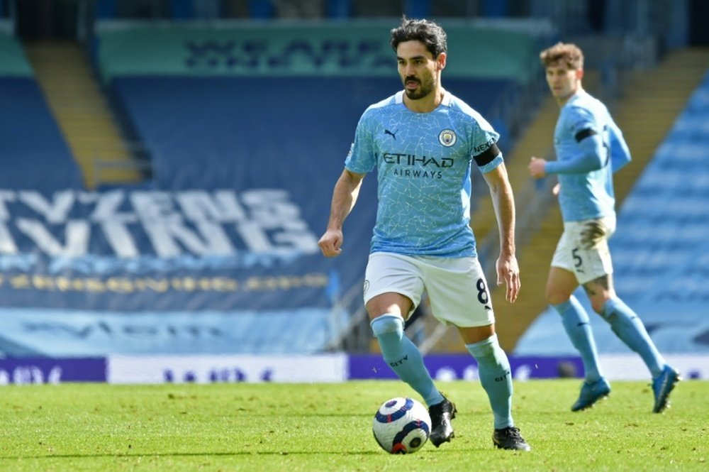 Gündogan se prepara jugando al Football Manager. AFP