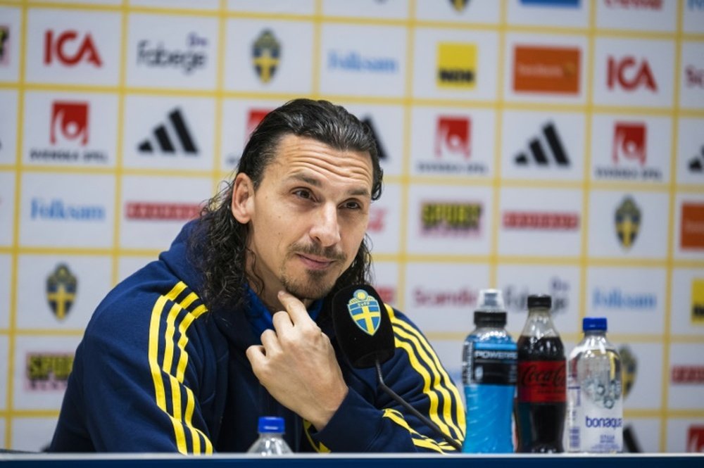 Ibrahimovic, en sélection pour battre de nouveaux records. AFP