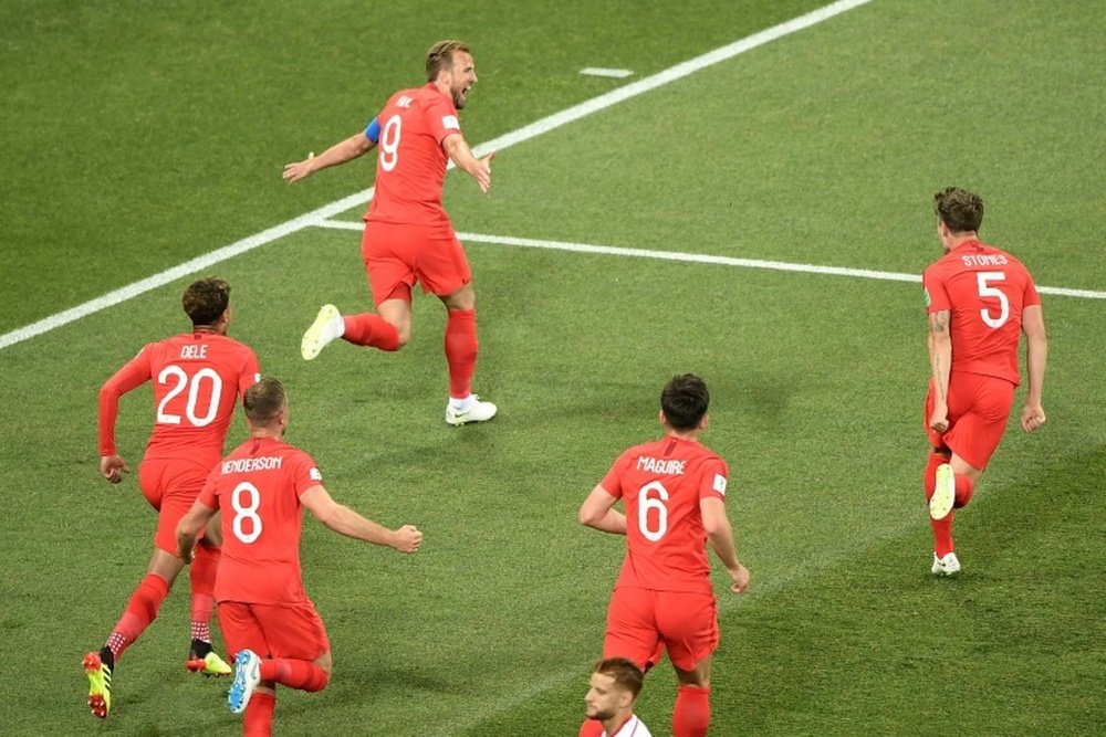 Kane believes he should have been awarded a penalty. AFP