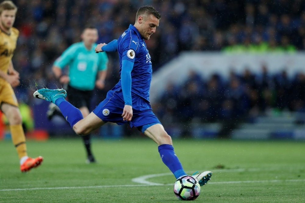 Vardy has scored seven goals in his last nine games with Leicester. AFP