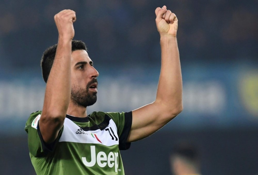 Khedira anotó el primer tanto de la Juventus. AFP