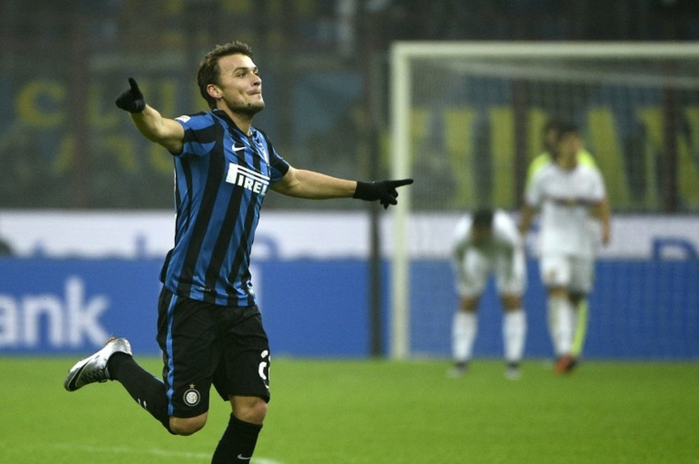 Ljajic celebrates scoring a goal while on loan at Inter Milan. BeSoccer