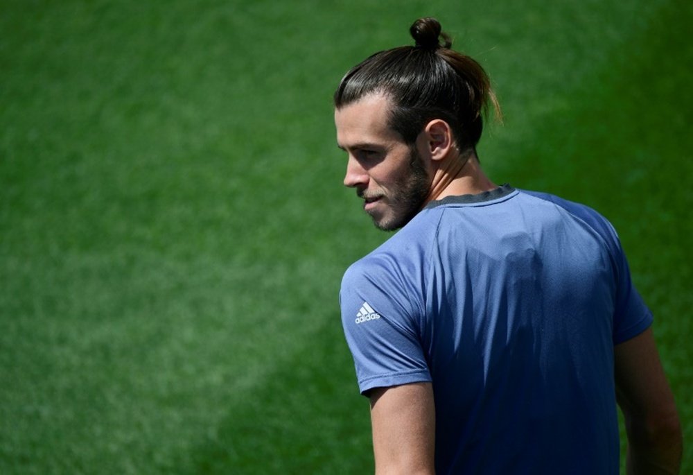 Bale, contento tras el empate de su selección ante Serbia. AFP