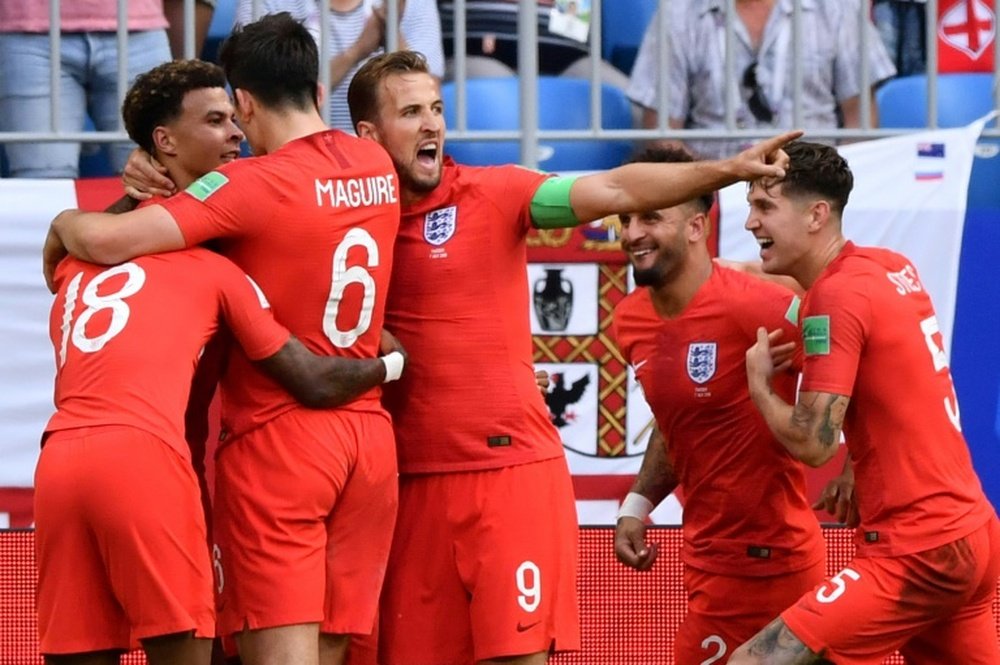 England are a surprise inclusion in the World Cup semi-finals. AFP