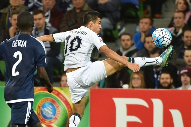 Gran gol en la AFC Champions League de libre directo. AFP