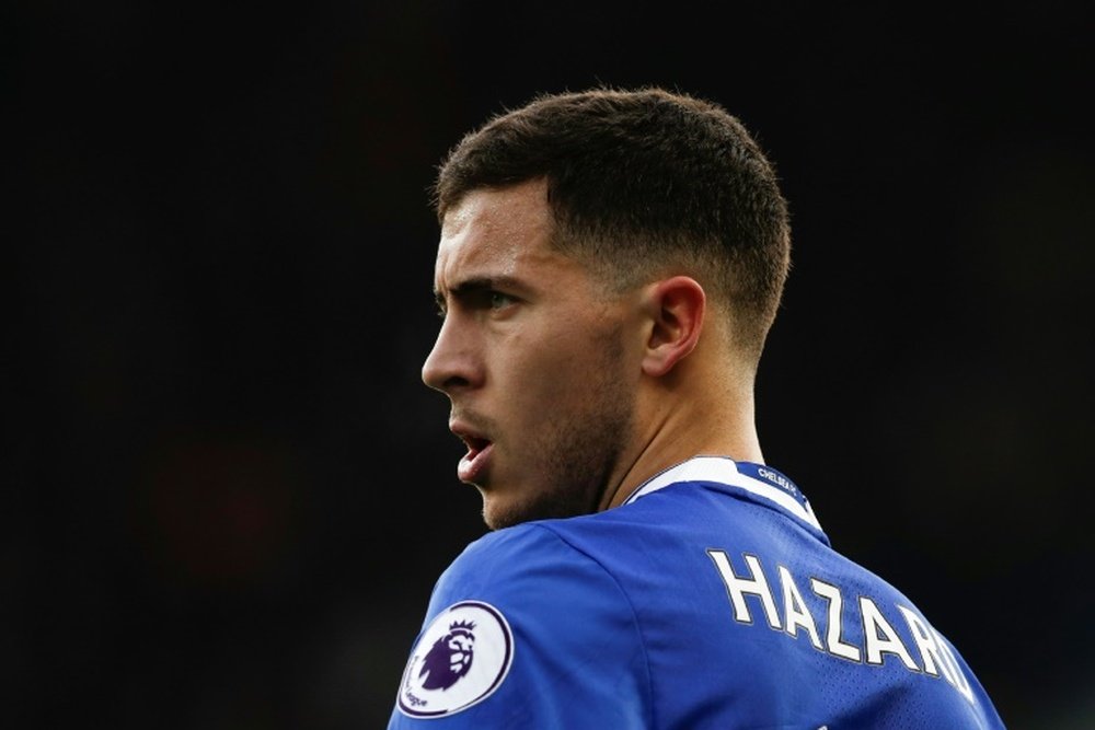 Chelsea's Eden Hazard in action during the English Premier League match against Arsenal. AFP