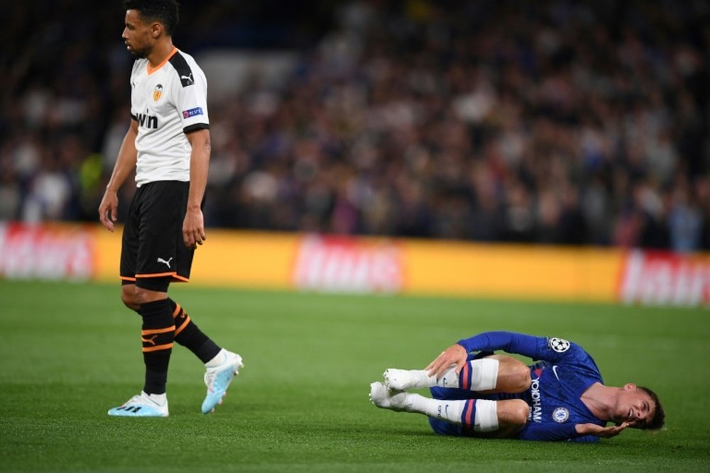 Coquelin, decepcionado por la primera derrota del Valencia en Europa. AFP