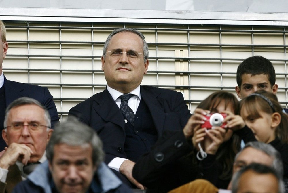 Lotito spiega il motivo del ritorno di Sarri. AFP