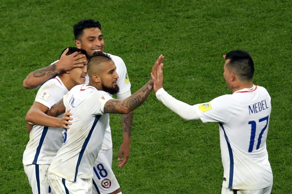 Chile acumuló felicitaciones por alcanzar su tercera final en tres años. AFP