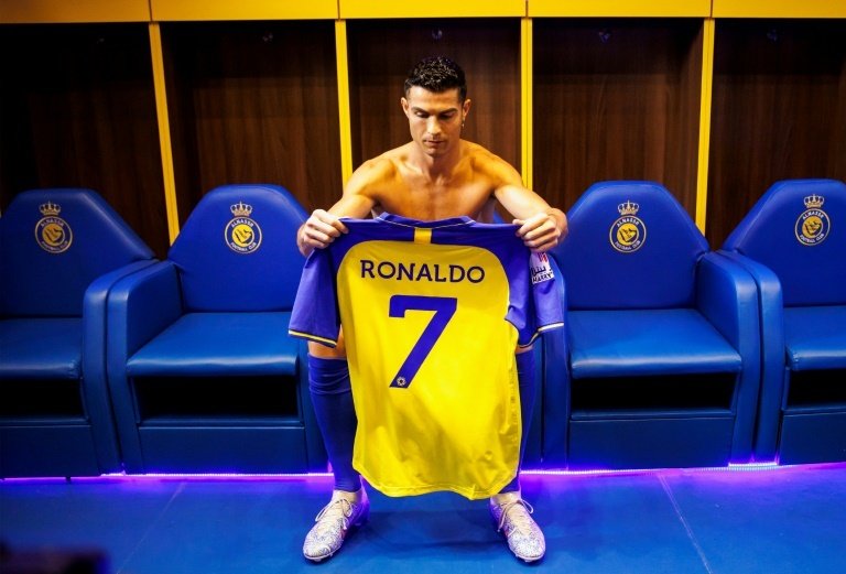 Cristiano Ronaldo lucirá la camiseta '7' en Arabia Saudí. AFP