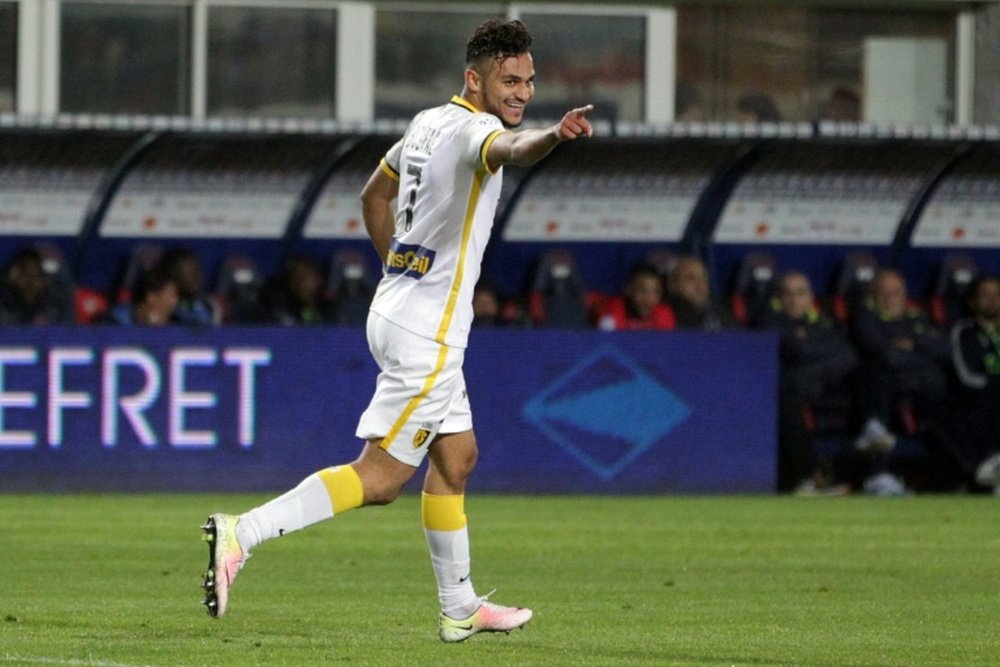 Born in Paris, Sofiane Boufal, pictured on April 16, 2016, came through the youth system at Angers and made his debut in the French second division at the age of 18 and the following season became a first team regular