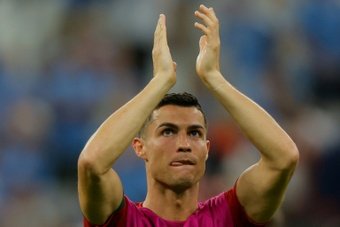 Portugal trained without Cristiano Ronaldo and Nuno Mendes. AFP