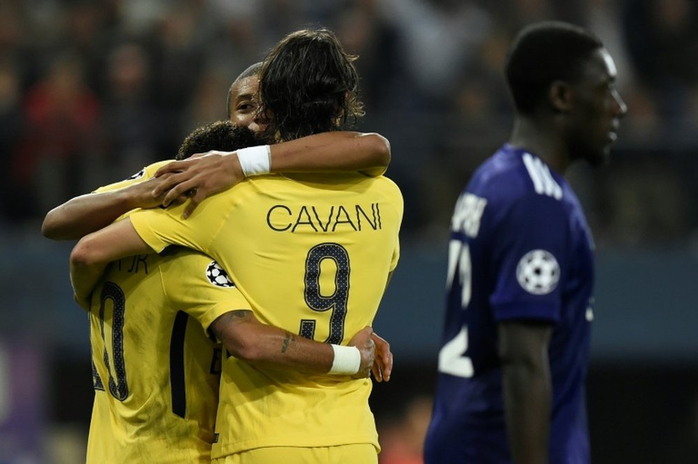 Cavani, Neymar and Mabppe were all on target against the Belgians. AFP
