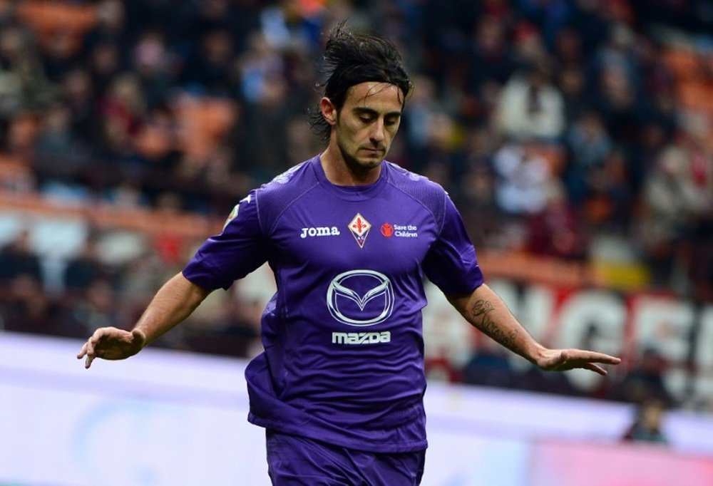 El ex jugador de la Fiorentina está a punto de fichar por Las Palmas. AFP/Archivo