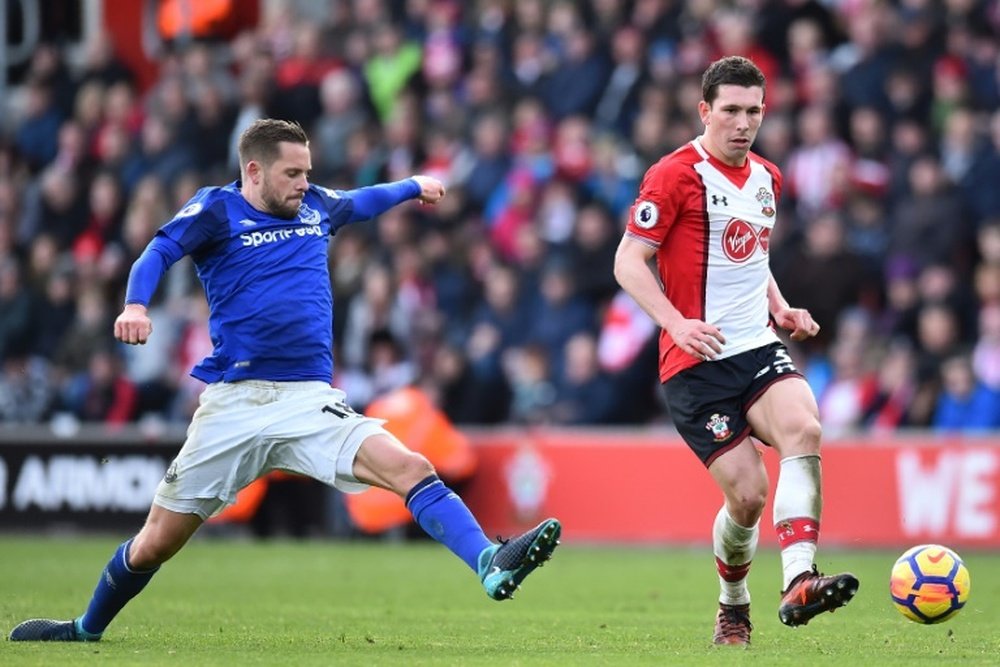 Pierre-Emerick Hojbjerg was fuming after the game. AFP