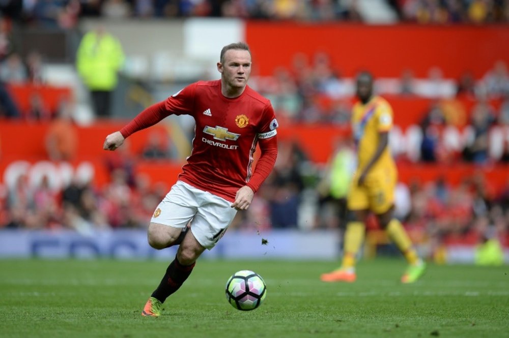 Stoke have not discussed a potential deal for Wayne Rooney. AFP