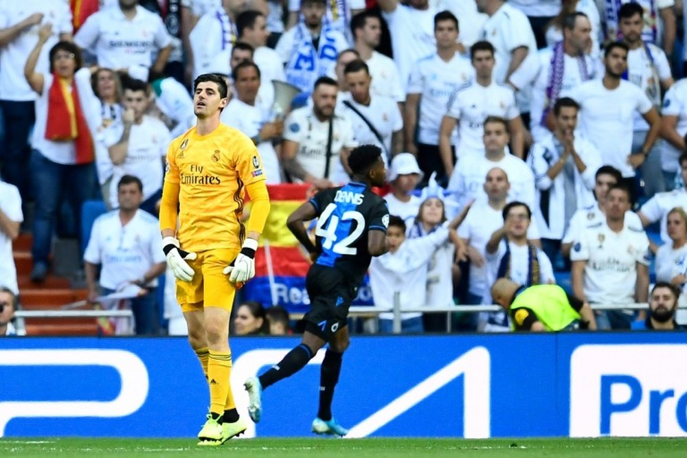 Courtois, after his best Real Madrid numbers. AFP