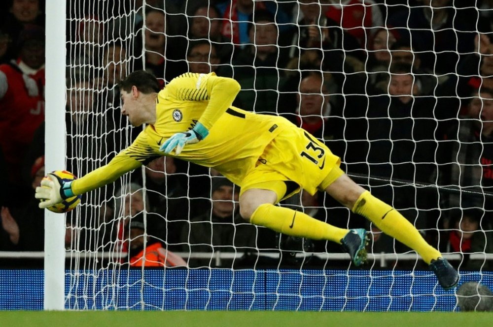 Courtois could be on the way out of Stamford Bridge. AFP