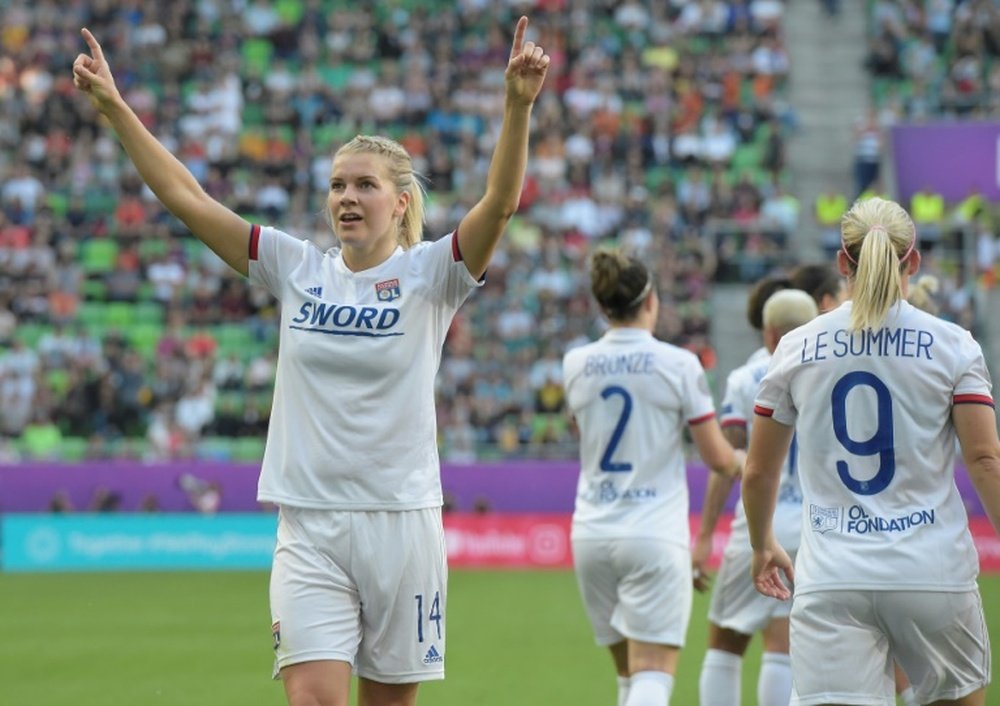 Ada Hegerberg dice adiós a la temporada. AFP