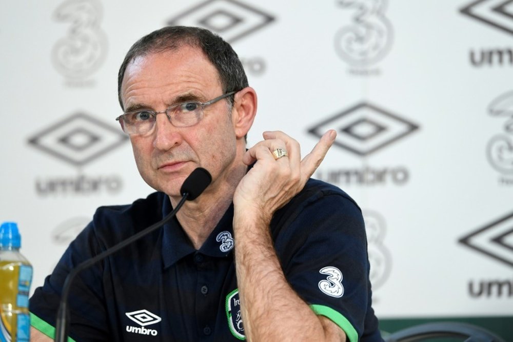 Martin O'Neill reconoció que Irlanda jugó un partido muy espeso. AFP/Archivo