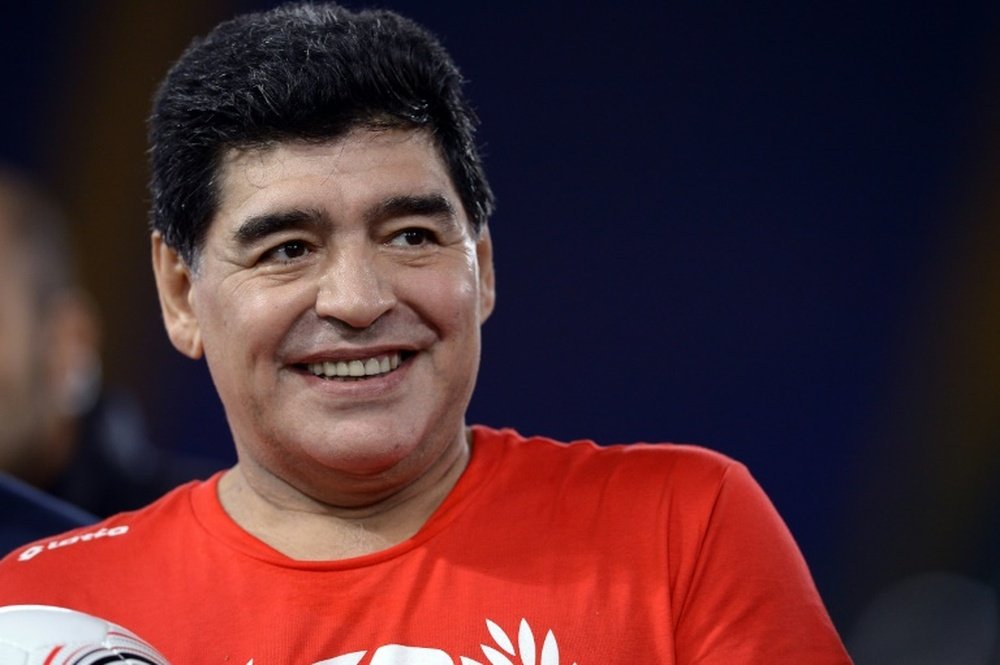 Diego Maradona backed controversial plans to expand the World Cup to 48 teams. AFP