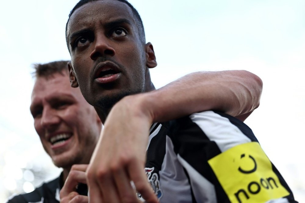 Alexander Isak scored a brace against the Hammers. AFP