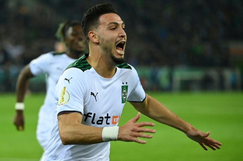 Moenchengladbach's Algerian defender Ramy Bensebaini. AFP