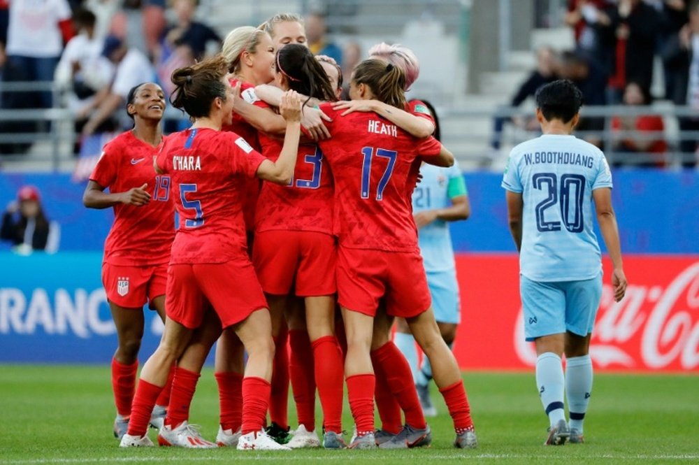 Estos son los cuartos del Mundial femenino. AFP