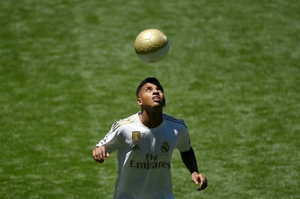 Rodrygo podría jugar algunos partidos con el Castilla. AFP