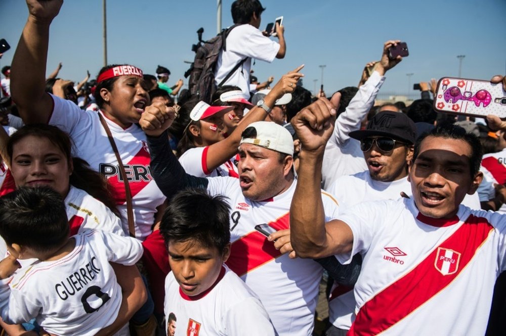 Peru fans have rallied around Guerrero. AFP