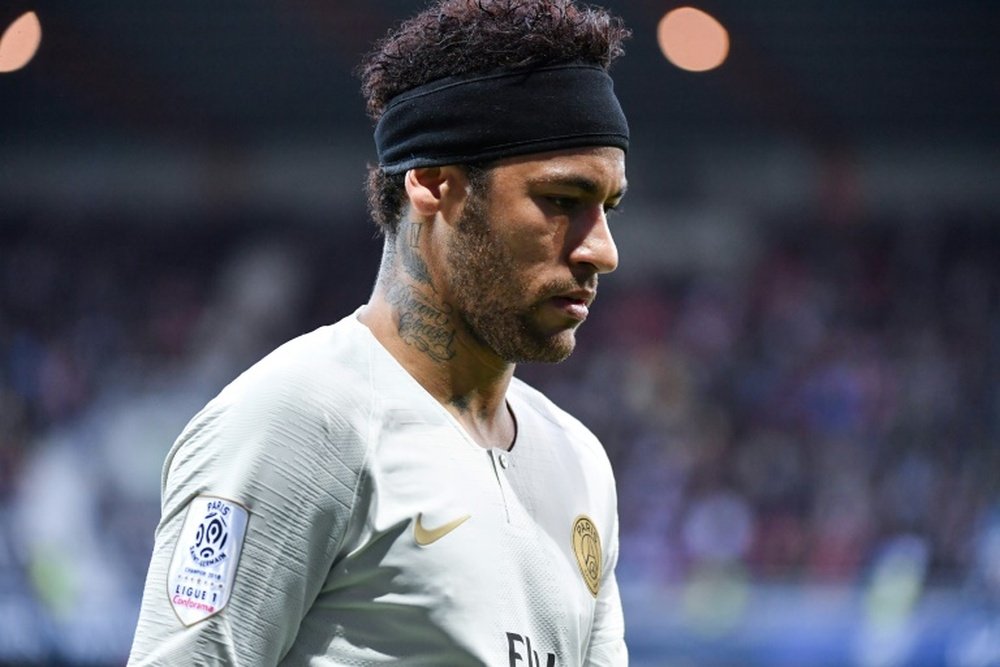 Neymar's agent says the Brazilian is unhappy at PSG. AFP