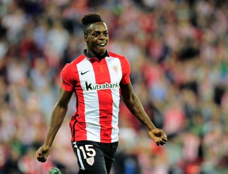 Inaki Williams, pictured on November 5, 2015, commits his future to Athletic Bilbao by signing a new five-year deal