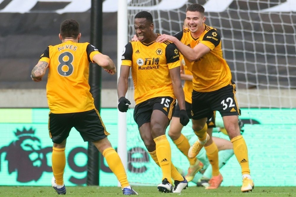 Wolves left it late against Brighton. AFP