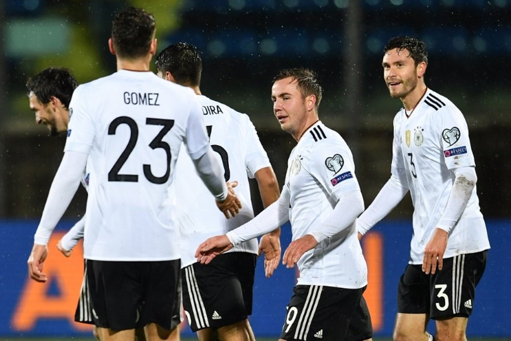 Alemania pasó por encima de San Marino con ocho goles. AFP