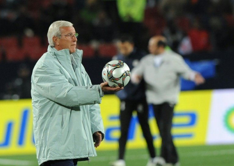 Then Italy coach Marcello Lippi pictured during the Fifa Confederations Cup match against Egypt at the Ellis Park stadium in Johannesburg on June 18, 2009