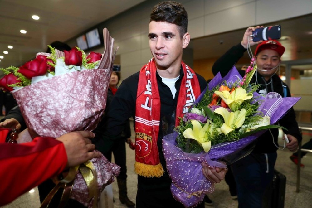 Oscar believes the Chinese league will eventually rival the best leaguers in the world. AFP