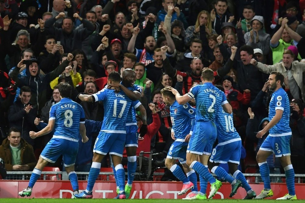 El Bournemouth ha logrado un triunfo vital ante el Middlesbrough. AFP