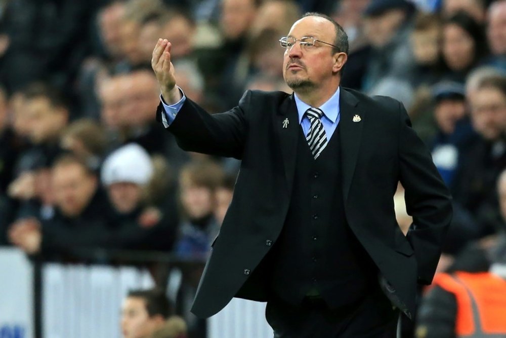 Benitez' frustrations have reached boiling point. AFP