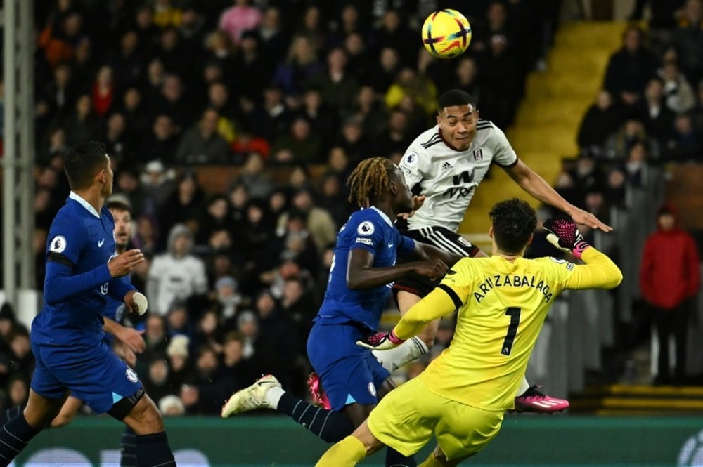 El Fulham ganó al Chelsea. AFP