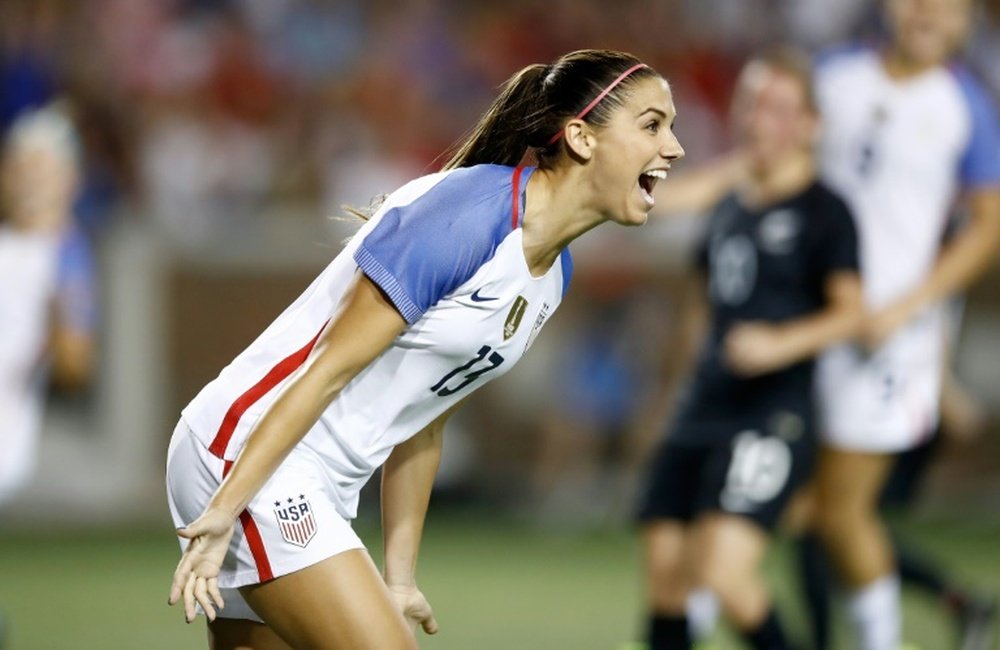 Alex Morgan es la jugadora americana mejor pagada. AFP