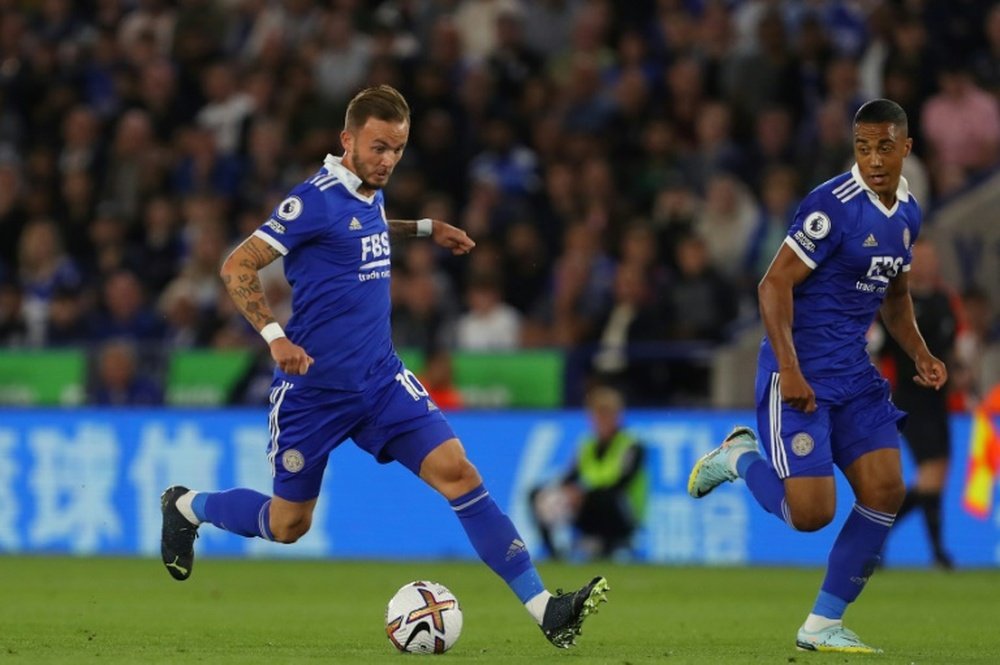 El Leicester se desata en el Molineux Stadium. AFP